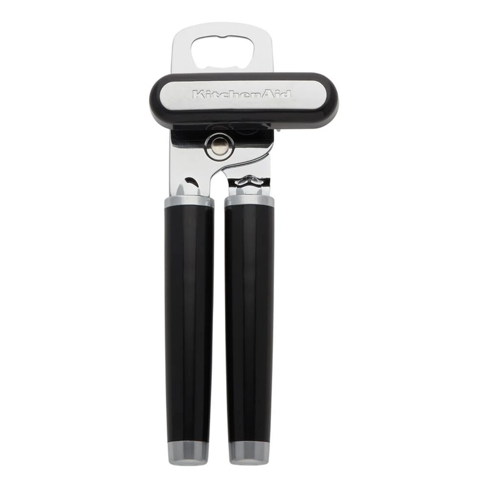 Kitchenaid Classic Can Opener & Bottle Opener, Razor-Sharp Stainless Steel, Blac